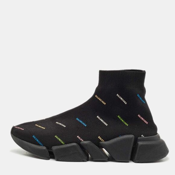 Balenciaga Black Knit Fabric Speed Trainer Sneakers Size 38,All Products : American Fashion Style Bags On Sale